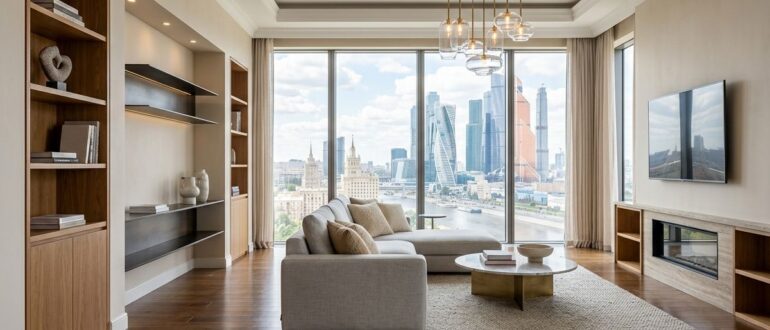 Квартира с ремонтом и видом на Москва Сити фото